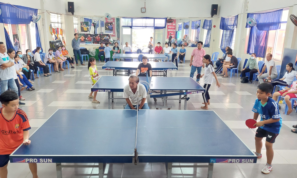 Thành phố Tân An tổ chức giải bóng bàn năm 2023