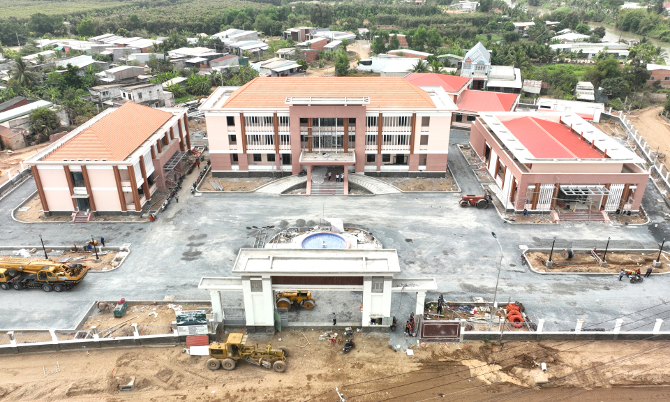 Trụ sở Huyện ủy Tân Thạnh sẽ đưa vào sử dụng dịp lễ ngày 30/4/2023