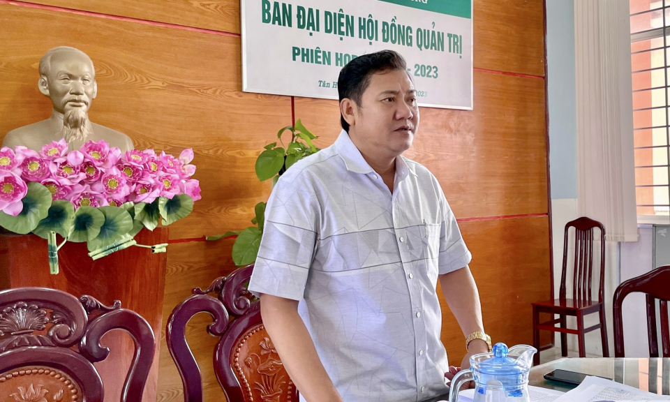 Ngân hàng Chính sách xã hội huyện Tân Hưng họp đánh giá hoạt động quý I năm 2023 