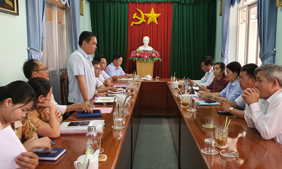 Tân Thạnh: Đoàn công tác tỉnh Long An làm việc với huyện về các vụ việc khiếu nại tố cáo tồn động