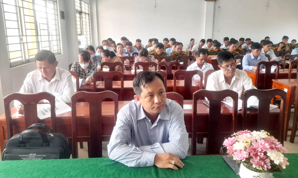 Tân Thạnh tập huấn nghiệp vụ công tác Tư pháp năm 2023