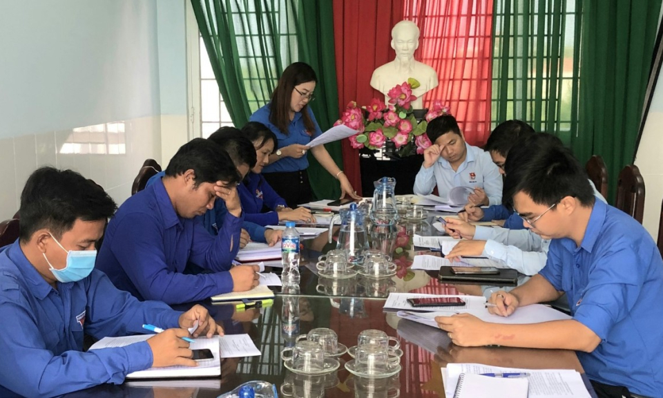  Tỉnh đoàn kiểm tra kết quả công tác Đoàn và phong trào Thanh thiếu nhi tại Tân Hưng