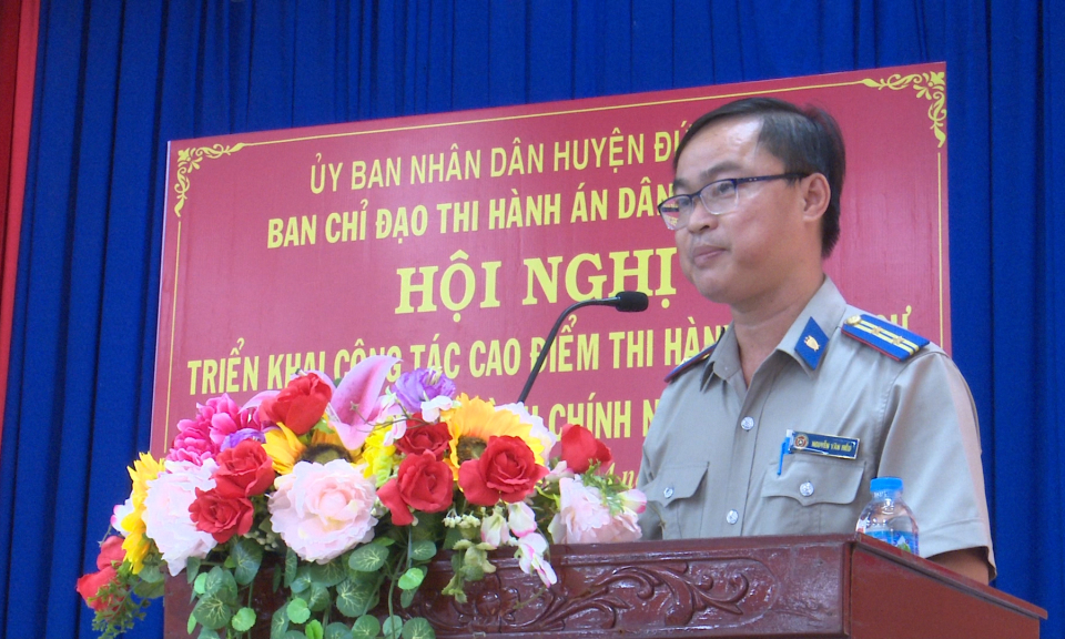 Đức Hòa triển khai công tác cao điểm thi hành án dân sự năm 2023