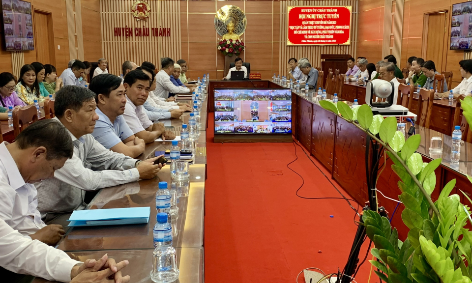 Châu Thành quán triệt chuyên đề Học tập và làm theo tư tưởng, đạo đức, phong cách Hồ Chí Minh năm 2023