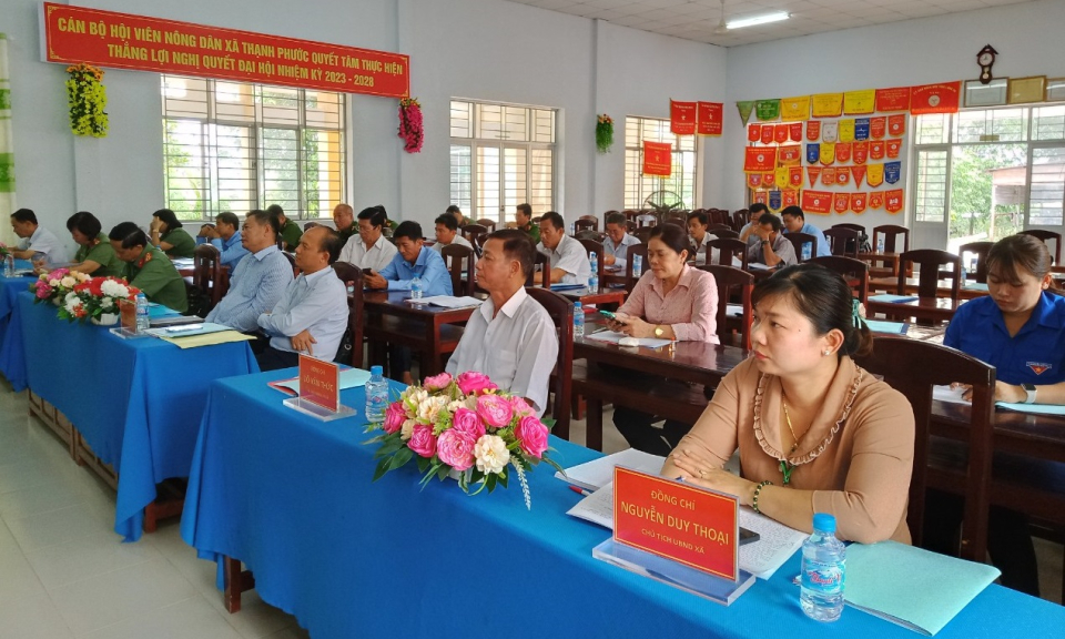 Thạnh Hóa triển khai kế hoạch xã điển hình về phong trào Toàn dân bảo vệ an ninh tổ quốc năm 2023