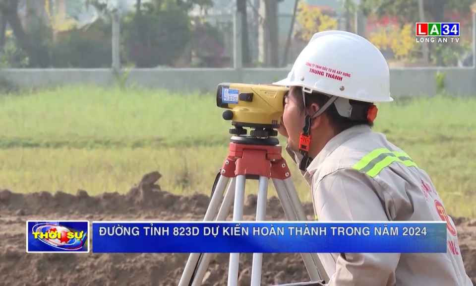 Đường tỉnh 823D dự kiến hoàn thành trong năm 2024