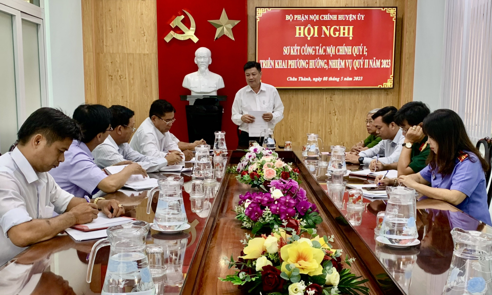 Châu Thành sơ kết công tác Nội chính quý I năm 2023