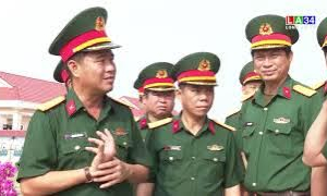 Bộ CHQS tỉnh Long An thăm, kiểm tra kết quả thực hiện nhiệm vụ quân sự quốc phòng địa phương