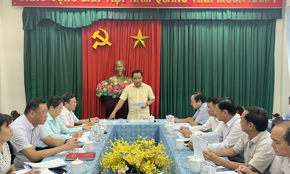 Thống nhất nội dung trình Kỳ họp thứ 10, kỳ họp chuyên đề, HĐND tỉnh khóa X
