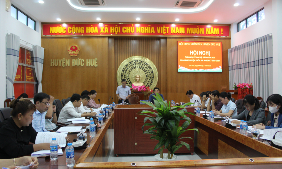 HĐND huyện Đức Huệ chuẩn bị tổ chức kỳ họp lệ giữa năm 2023