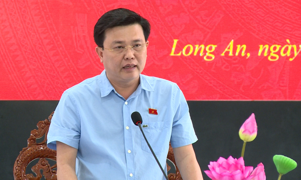 Đoàn Đại biểu Quốc hội tỉnh lấy ý kiến về các dự án Luật liên quan ngành Công an