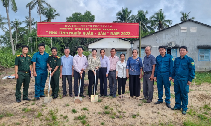 Thành phố Tân An khởi công xây dựng “Nhà tình nghĩa Quân - Dân”