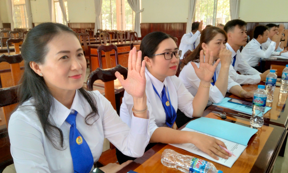 Tân Hưng: Đại hội Công đoàn cơ sở Khối Văn hóa - Xã hội, nhiệm kỳ 2023 - 2028