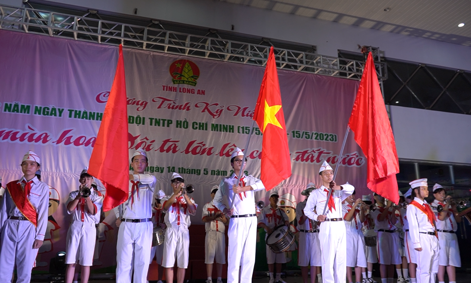 Long An: Lễ kỷ niệm 82 năm ngày thành lập Đội Thiếu niên Tiền phong Hồ Chí Minh
