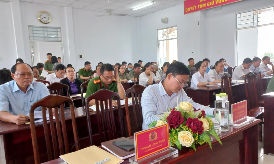 Thành phố Tân An xây dựng Phường 1 điển hình về phong trào toàn dân bảo vệ an ninh Tổ quốc năm 2023