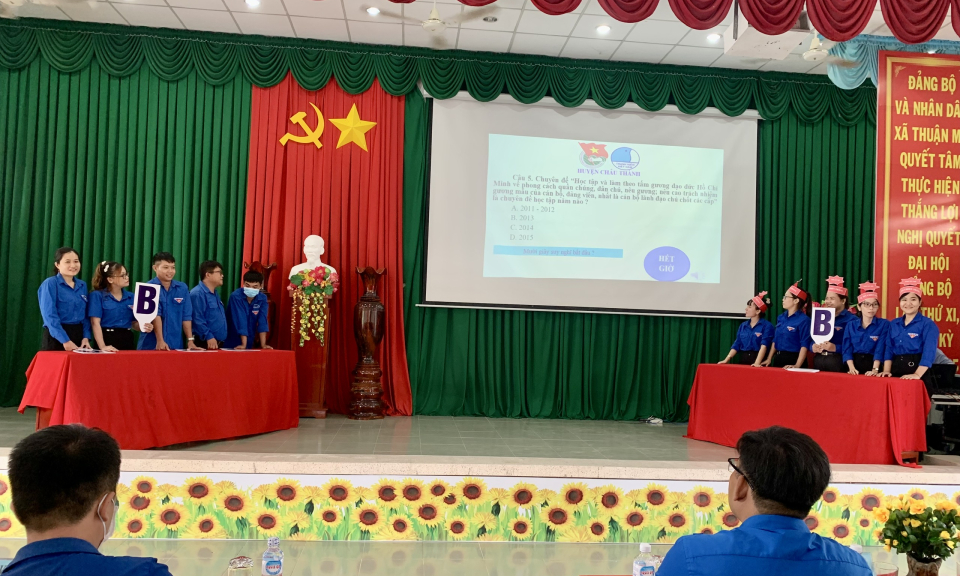 Huyện đoàn Châu Thành tổ chức Hội thi tìm hiểu về Chủ tịch Hồ Chí Minh 