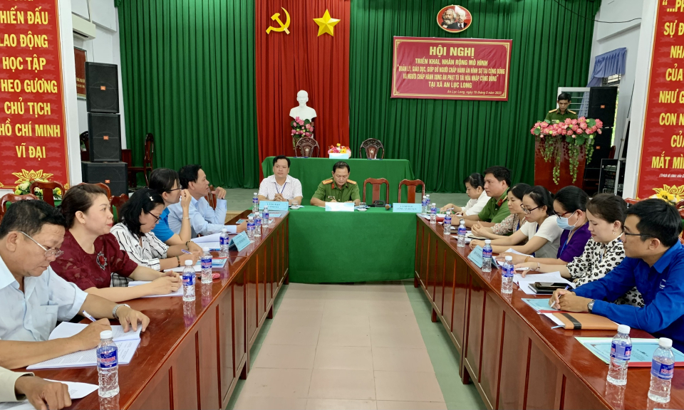 Huyện Châu Thành triển khai, nhân rộng mô hình tái hòa nhập cộng đồng tại xã An Lục Long