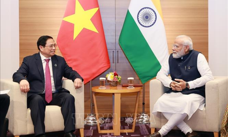 Thủ tướng Phạm Minh Chính hội kiến Thủ tướng Ấn Độ Narendra Modi