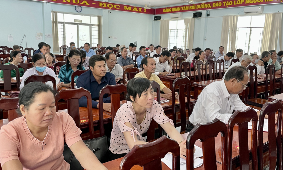Tân Hưng tập huấn công tác Mặt trận năm 2023