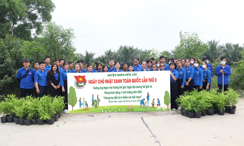 Bến Lức tổ chức Ngày Chủ nhật xanh gắn với hưởng ứng Ngày Môi trường thế giới
