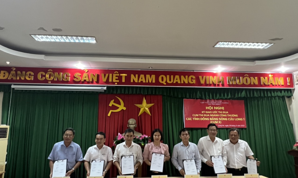 Sở Công thương Long An tổ chức ký kết giao ước thi đua Cụm 10