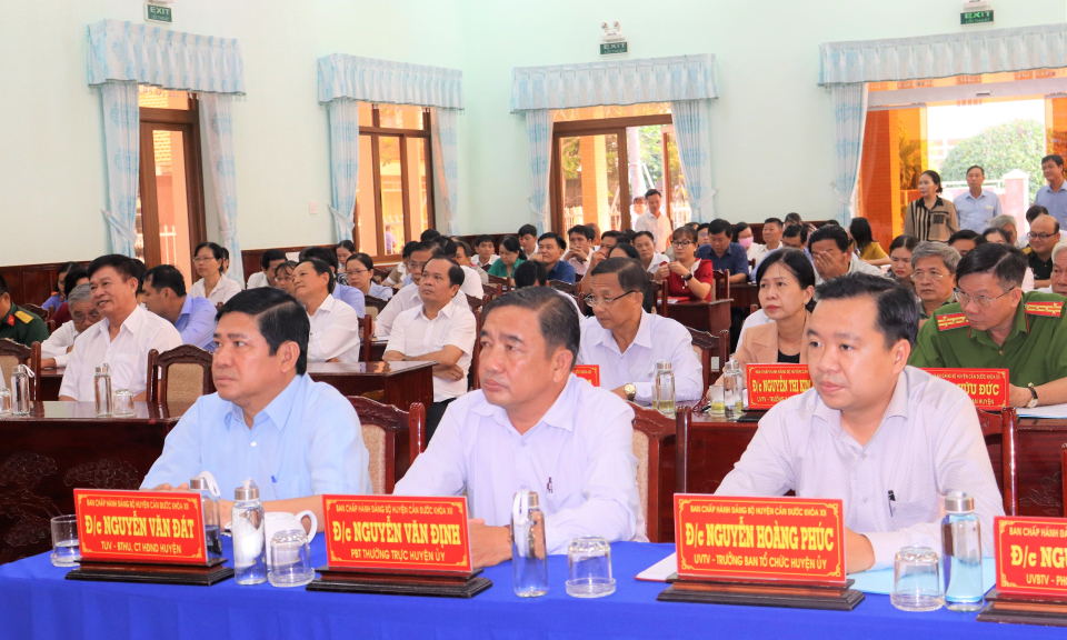 Cần Đước tổ chức hội nghị thông tin thời sự quý II năm 2023