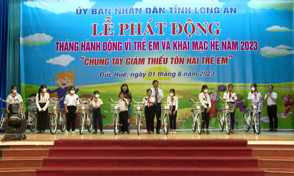 Long An tổ chức nhiều hoạt động Tháng hành động vì trẻ em năm 2023