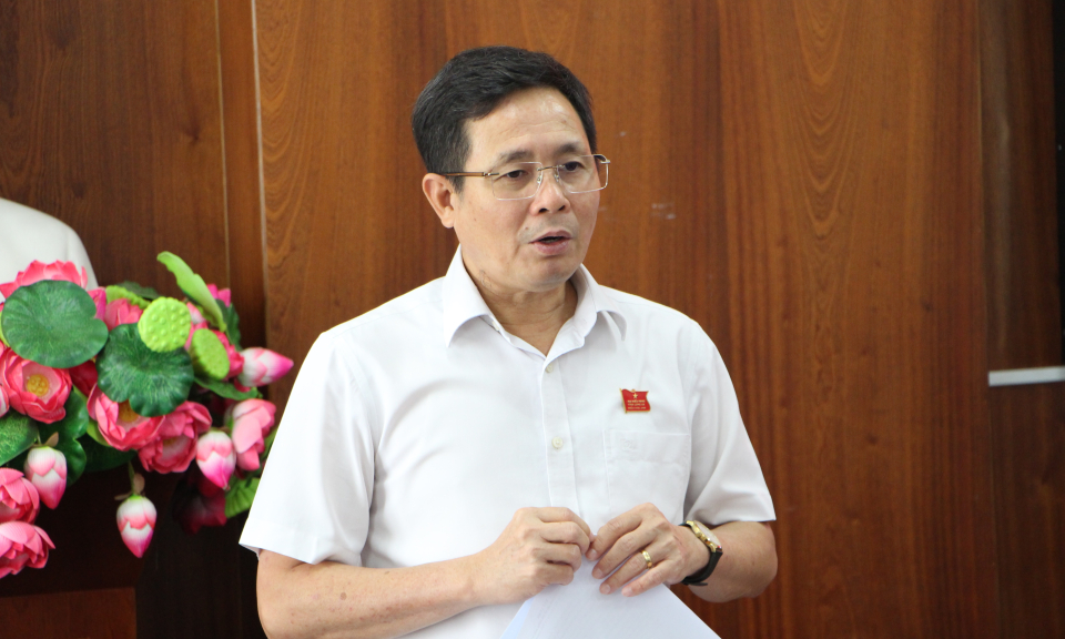 HĐND tỉnh giám sát chuyên đề tại Sở Tài nguyên và Môi trường 