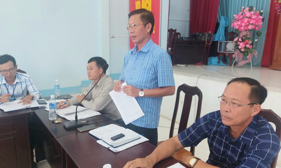 HĐND huyện Tân Hưng khảo sát tình hình thực hiện Nghị quyết tại xã Vĩnh Châu B