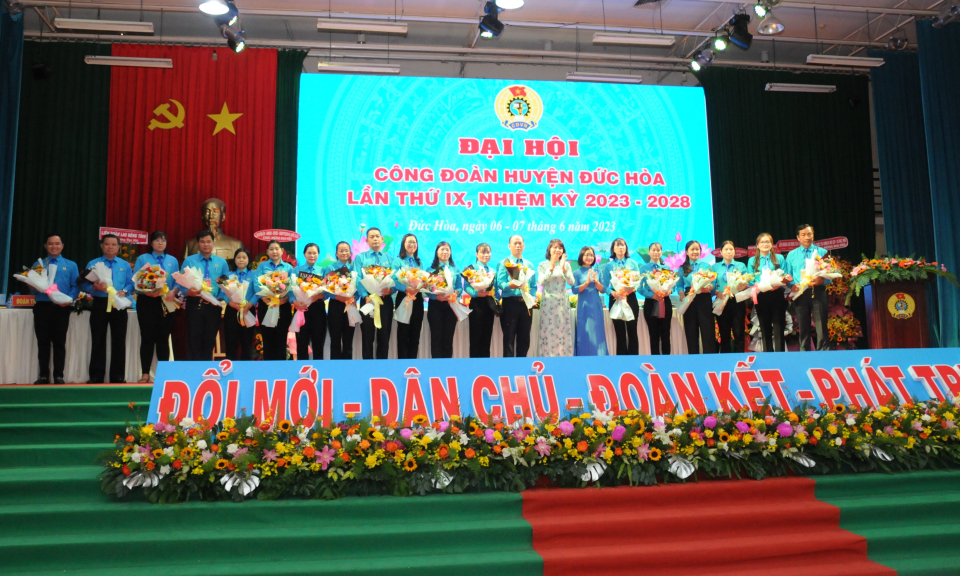Đức Hòa tổ chức thành công Đại hội Công đoàn huyện lần thứ IX, nhiệm kỳ 2023-2028