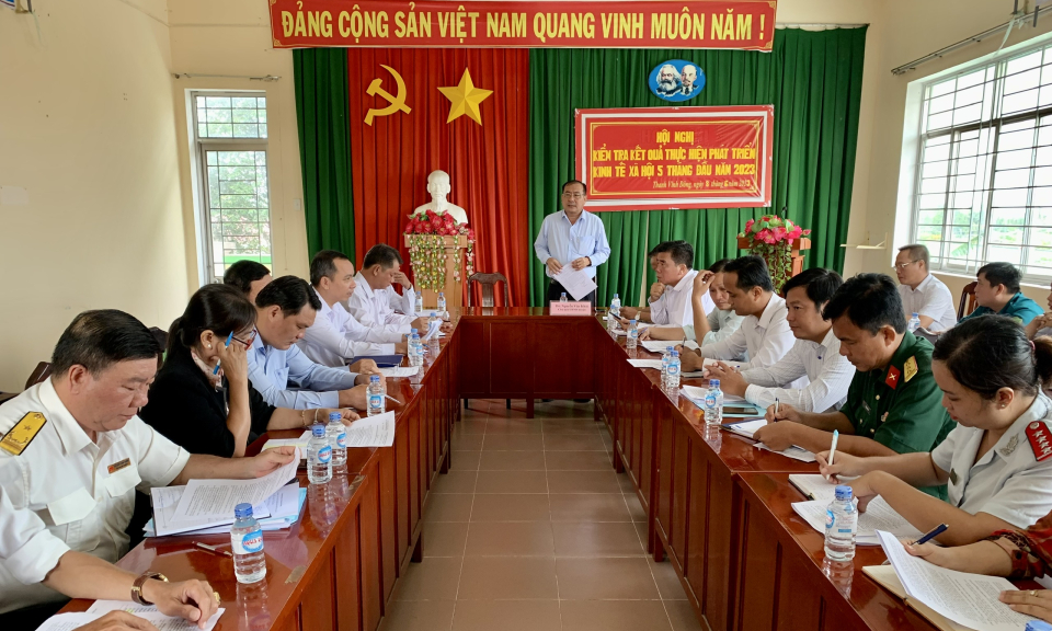 Châu Thành: Kiểm tra kết quả thực hiện phát triển kinh tế - xã hội tại xã Thanh Vĩnh Đông