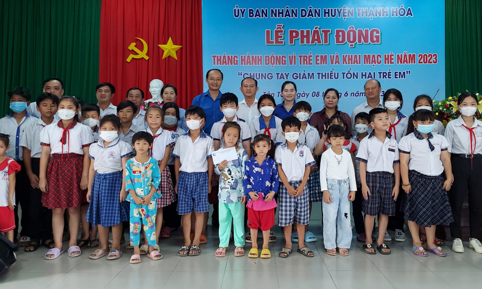 Thạnh Hóa phát động Tháng hành động Vì trẻ em và khai mạc hè năm 2023