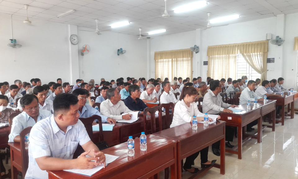 UBMTTQ Việt Nam huyện Tân Thạnh tập huấn xây dựng nông thôn mới, đô thị văn minh năm 2023