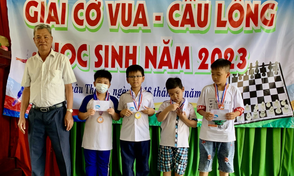 Huyện Châu Thành tổ chức giải Cờ Vua tiểu học và THCS năm 2023