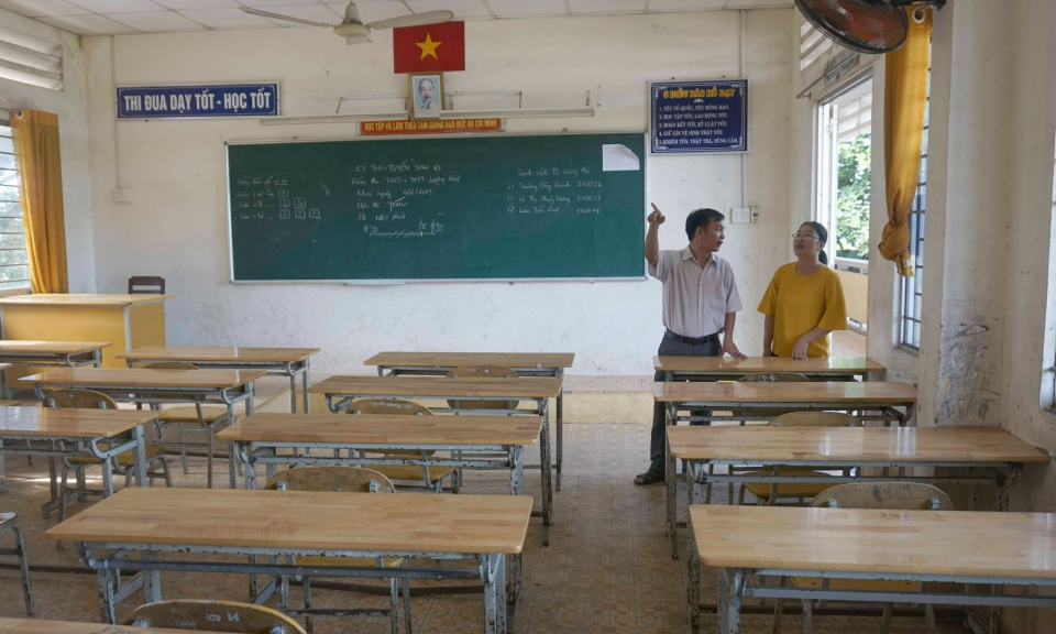 Bến Lức đảm bảo cơ sở vật chất phục vụ cho kỳ thi tốt nghiệp THPT năm 2023