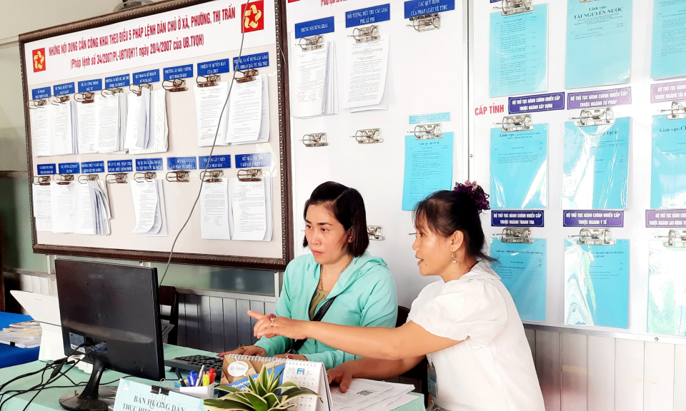 UBND TP Tân An kiểm tra công tác cải cách hành chính tại Phường 3