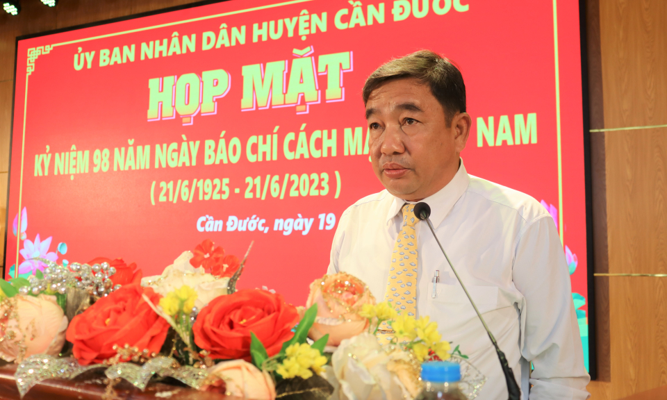 Cần Đước họp mặt 98 năm kỷ niệm Ngày Báo chí Cách mạng Việt Nam 21/6