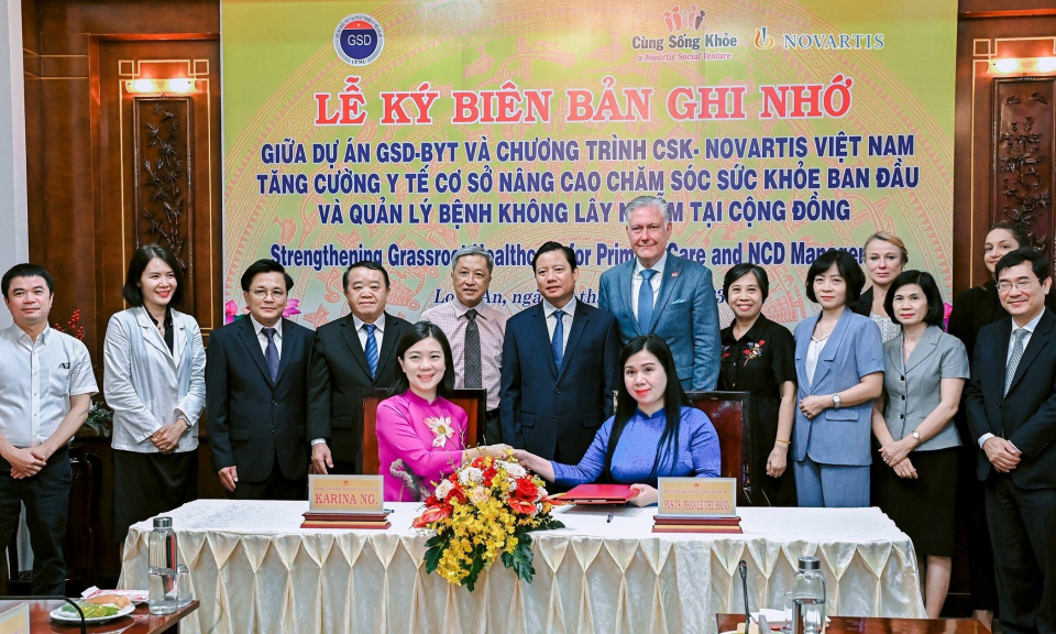 Ký kết Biên bản ghi nhớ giữa Dự án GSD - Bộ Y tế và Chương trình “Cùng sống khỏe” - Novartis Việt Nam