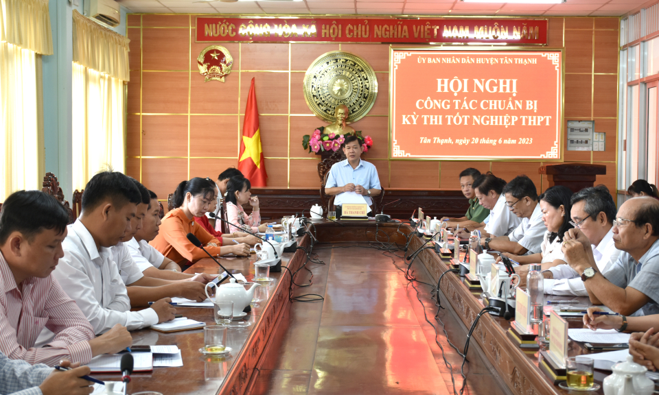 Tân Thạnh chuẩn bị sẵn sàng cho kỳ thi tốt nghiệp THPT năm 2023