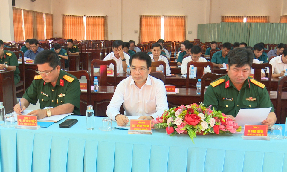 Đức Hòa sơ kết nhiệm vụ quân sự quốc phòng 6 tháng đầu năm 2023