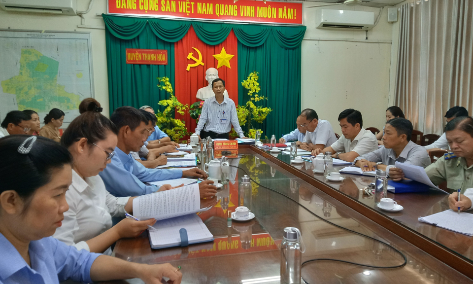 UBND huyện Thạnh Hóa đánh giá tình hình kinh tế - xã hội 6 tháng đầu năm 2023
