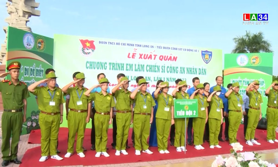 Lễ xuất quân chương trình “Em làm chiến sĩ Công an Nhân dân” lần thứ I năm 2023