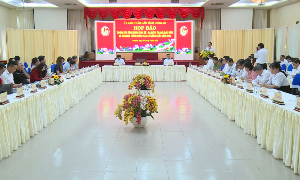 Long An: Họp báo thông tin kinh tế - xã hội 6 tháng đầu năm 2023