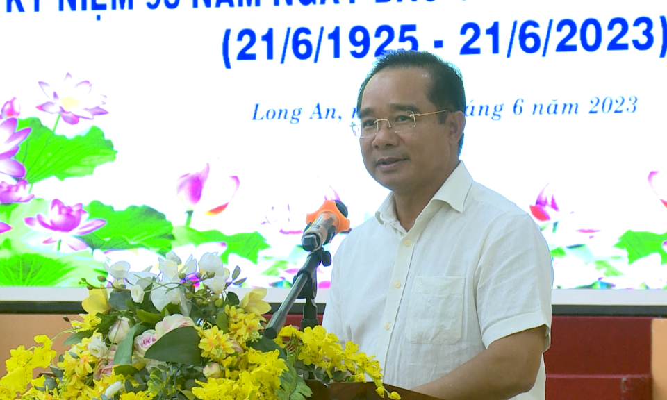  Long An họp mặt báo chí Kỷ niệm 98 năm ngày Báo chí Cách mạng Việt Nam (21/6/1925-21/6/2023)