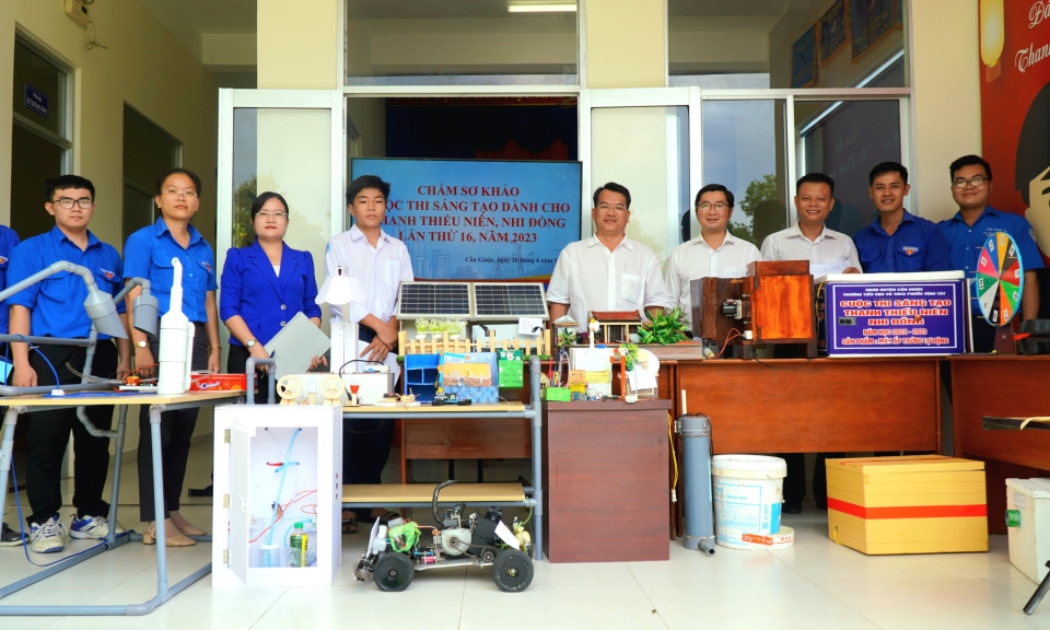 Cần Giuộc có 75 mô hình dự thi sáng tạo thanh thiếu niên nhi đồng lần thứ 16