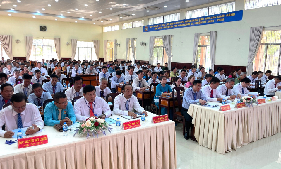 Đại hội đại biểu Hội Nông dân huyện Tân Hưng lần thứ VI, nhiệm kỳ 2023 - 2028 