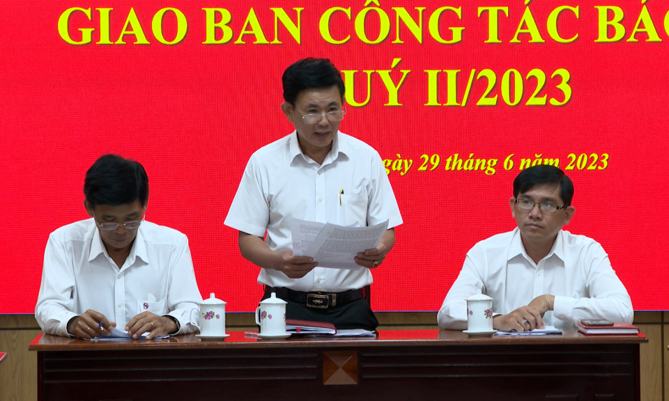 Giao ban công tác báo chí quý II năm 2023