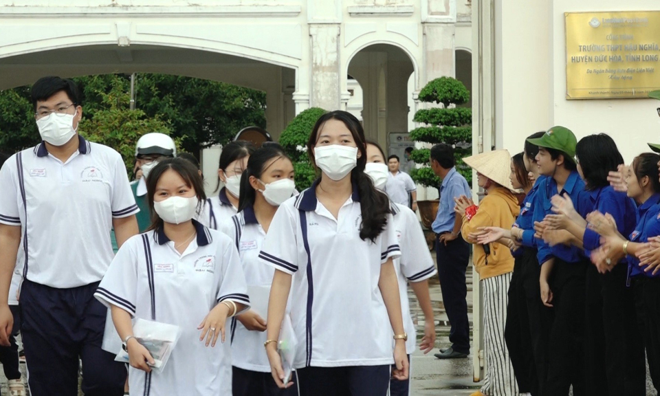Đức Hòa: Kỳ thi tốt nghiệp THPT năm 2023 không có trường hợp vi phạm quy chế thi