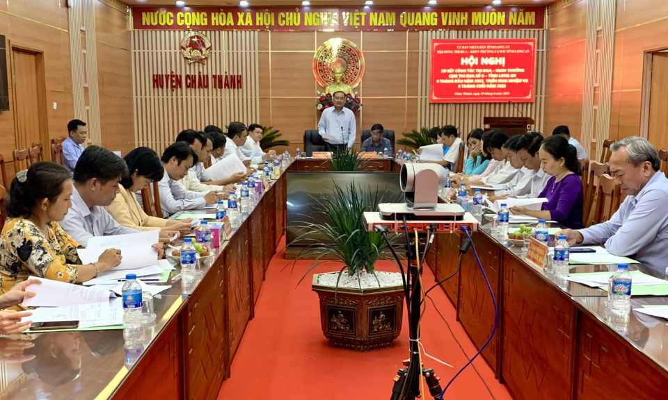Cụm thi đua số 2 tỉnh Long An sơ kết công tác thi đua khen thưởng 6 tháng đầu năm 2023