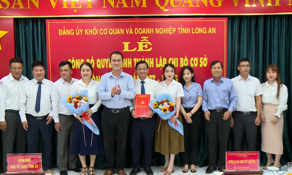 Công bố quyết định thành lập chi bộ cơ sở Công ty cổ phần IDTT